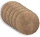 vidaXL - Kussensloop - 6 stuks - HEERLEN - Taupe - Ø 40 cm - Katoensatijn
