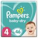 Pampers Baby-Dry Taille 4 - 46 Couches - 9-14 kg