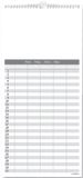 Folia Creatieve Muurkalender 'Familieplanner', 230 x 490 mm