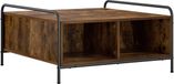 vidaXL Salontafel Gerookt eiken 50 x 49 x 41 cm Bewerkt hout