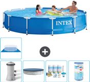 Intex Rond Frame Zwembad - 366 x 76 cm - Blauw