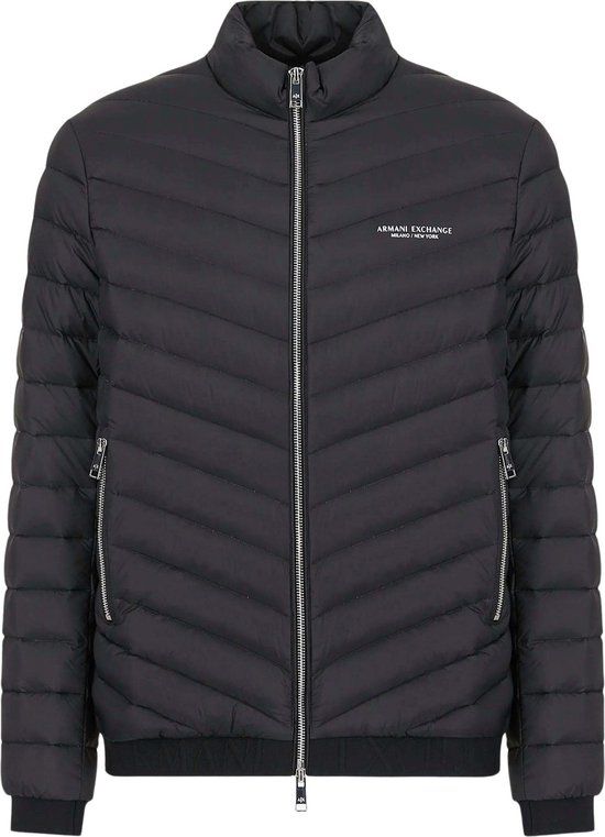 Zwarte gewatteerde jas - Herfst/Winter 2023 - Maat M - Mannen