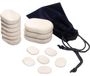 Pierre de massage Cold Stone Set - 15 pièces - Marbre - Froid - Gris