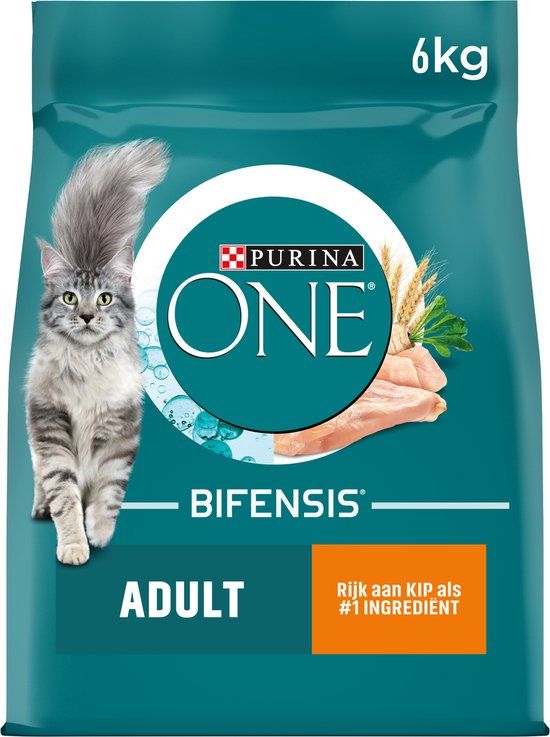 Purina ONE Adult Kattenvoer - Kip & Volkoren Granen - 6 kg