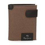 Pepe Jeans Hilltop, Bruin, Eén maat, click-portemonnee