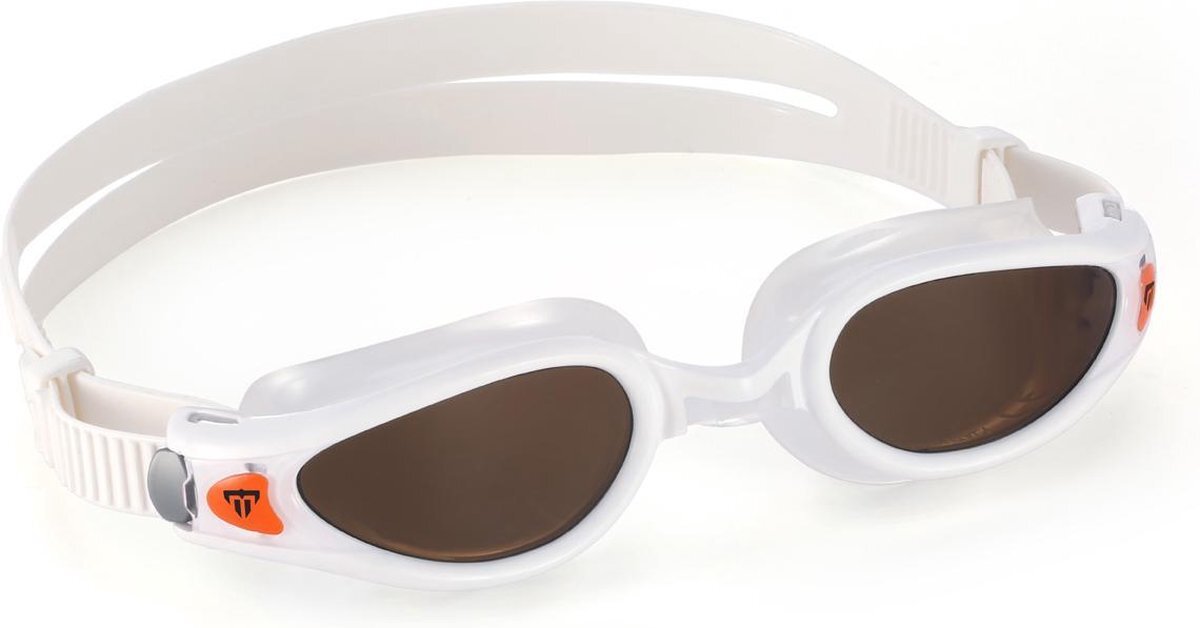 Aquasphere Kaiman EXO - Zwembril - Volwassenen - Polarized Lens - Wit/Oranje