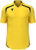 Macron Jersey Wyrm Geel/Zwaar Heren XXXS Korte mouw Polyester Effen Lente/Zomer 2025 Voetbal