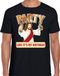 Bellatio Decorations Fout kerst t-shirt zwart - party Jezus - Party like its my birthday voor heren - kerstkleding / christmas outfit S