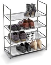 Domopak Living Schoenenrek - 4 Schappen - Kunststof/Metaal - Grijs