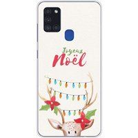 Samsung Galaxy A21S Beschermende siliconen case lichtgevend rendier