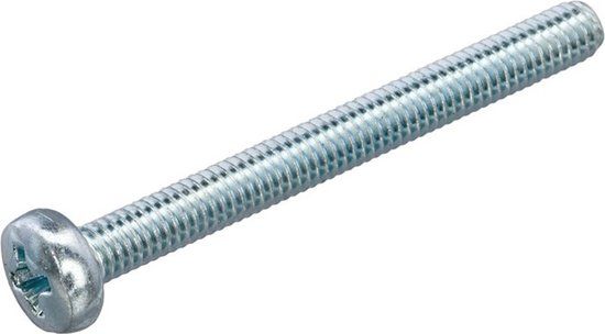Hoenderdaal Fasteners Hoenderdaal Metaalschroef Din7985 Ph M4X45Mm Ck Elvz - 200 stuks