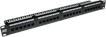 ACT PP1011 Patchpaneel CAT6 UTP 24-Poorts + Kabelmanagement Bar