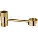 Support de pommeau de douche - Or - 43 mm - Installation sans perçage - Matériau : Laiton