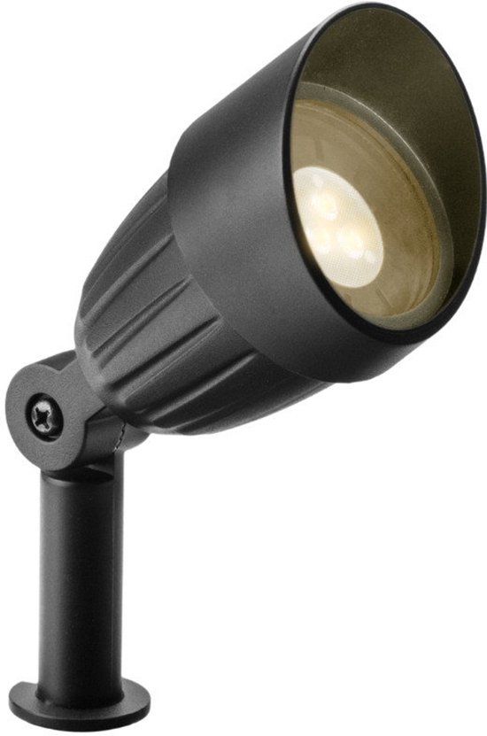 Garden Lights Tuinspot Jona, 12V, 3W, 190lm, 3000K warm wit, aluminium, IP44 buitenverlichting, Plug & Play LED spot, met grondpen voor tuin, pad, oprit, wandverlichting, systeem uitbreidbaar