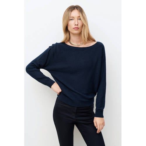 Caroll pullover met wol marineblauw