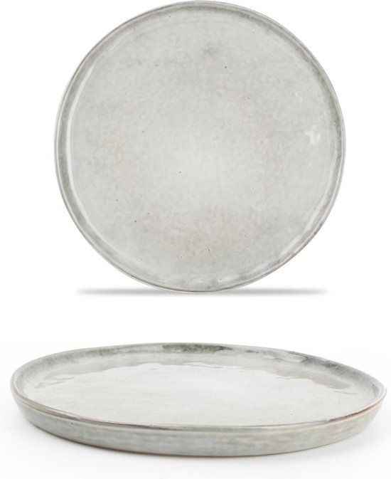 Salt&Pepper Artisan Plat Bord - 20 cm - Groen - 4 Stuks