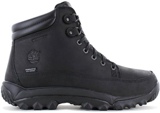 Timberland Rime Ridge Mid Lace Up Waterdicht Herenlaarzen Zwart Leer Textiel Rubber 46 EU