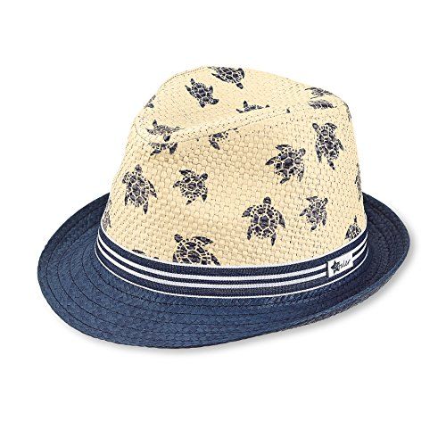 Sterntaler Straw Hat for Boys with Anchor Motif, Beige (Sand), Size 51