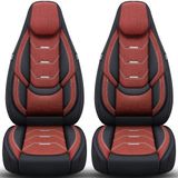 Bremer Sitzbezüge GmbH Premium Camper stoelhoezen voor Challenger Graphite ULTIMATE Arctic Connect H2 in Zwart/Wijnrood (2 losse stoelen)