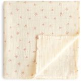Mushie Swaddle - Bows - Beige - Biologisch katoen - 120 x 120 cm
