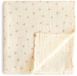 Mushie Swaddle - Bows - Beige - Biologisch katoen - 120 x 120 cm