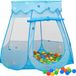 vidaXL Kinderspeeltent met 250 ballen 102x102x82 cm blauw