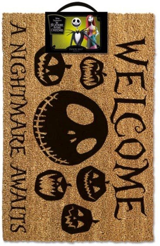 Hole in the Wall Nightmare Before Christmas: A Nightmare Awaits Doormat - Multicolor - Kunststof