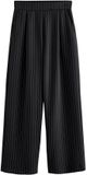 Next Dames Loszittende Broek met Wijde Pijpen Zwart
