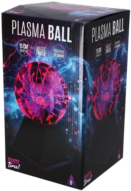 Overige merken Party Time Disco plasma bal 15 cm
