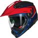 Nolan N70-2 X 06 Convinto 344 Blauw Rood Wit Glossy Multi Helm - Maat XXS