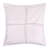 QUVIO Kussenhoes geometrisch - Gestikt patroon - 45x45 cm - Beige
