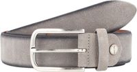 Vanzetti Leren Riem Velours Belt W80 Light Grey Grijs