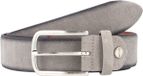 Vanzetti Leren Riem Velours Belt W80 Light Grey Grijs