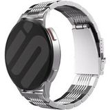 Strap-it Samsung Bracelet luxe à maillons acier Samsung Galaxy Watch 4 Classic 42mm (argent)
