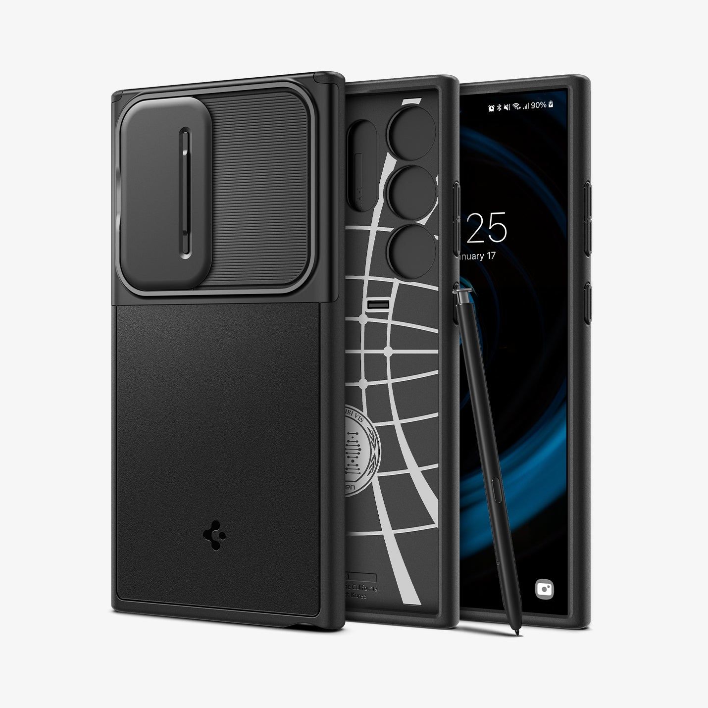 Spigen Optik Armor Samsung Galaxy S24 Ultra 5G - zwart