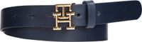 Tommy Hilfiger TH LOGO 2.5 Leren Kledingriem voor Dames - Donkerblauw