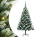 vidaXL - Kunstmatige - Scharnierende - Kerstboom - met - Gevlokte - Sneeuw - Warmwit
