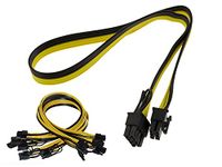 KALEA-INFORMATIQUE Set van 6 PCIe 6-pins kabels van mannelijk naar mannelijk 8-pins voor gebruik met HP stroomvoorziening breakoutkaartapparaten