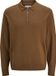 JACK&JONES JJEEMIL KNIT POLO HALF ZIP LS NOOS Hommes Pulls M Monks Robe Coton