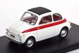 Whitebox Fiat 500 1960 Blanc Rouge Modèle de voiture 1/24
