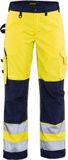 Blåkläder Dames werkbroek High Vis zonder spijkerzakken 7155-1811 - High Vis Geel/Marineblauw - D22