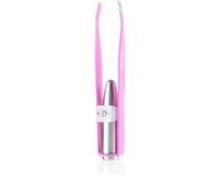 Xanitalia Pincet met LED Licht Roze RVS Recht