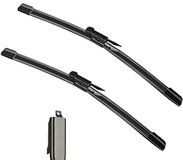 2 BW 2 Factory Wiper Blades Vervanging voor BW 3-Serie E90 E91 F30 F31 F34 F80 M3 4-deurs 09/2009-2018 A3 2005-2013 Originele uitrusting Windshield Wiper Blades Set - 61 cm + 19 inch (Set van 2) Pinch Tab