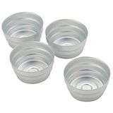 Piazza 2933084, aluminium pudding, rechthoekig, diameter 8 cm, hoogte 5 cm, 3 stuks