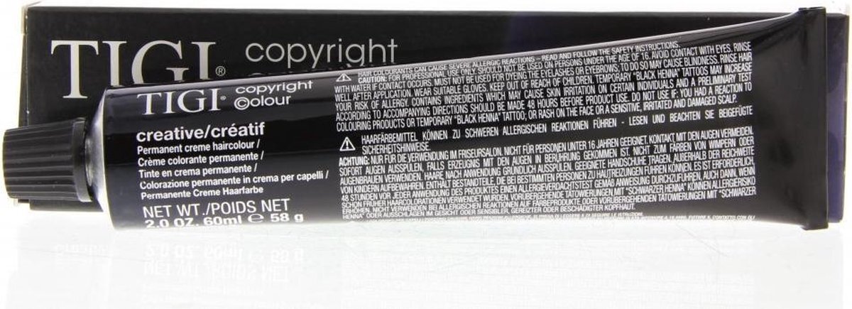 Tigi Copyright Colour Creative Permanent Creme Emulsion Haarverf 7/6 7r 60ml