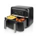Nedis KAAFD350EBK - Dubbele Heteluchtfriteuse - 3.8L x 2 - 3000W - Zwart