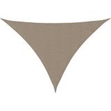 Voile d'ombrage voile de parasol tissu Oxford triangulaire 3x4x4 m taupe
