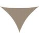 Voile d'ombrage voile de parasol tissu Oxford triangulaire 3x4x4 m taupe