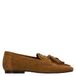 Manfield mocassins en suède avec franges - cognac