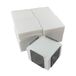Verpakking Hostelnovo Verpakking met 300 witte cocktailservetten van papier + servettenhouder van roestvrij staal, microstip-textuur, dik en absorberend, 10 x 10 cm, opgevouwen